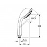 Душевая лейка Grohe Relexa Five (28796000)