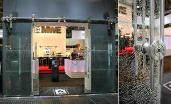 Стеклянная межкомнатная дверь модель SPIDER XXL от MWE (Германия)