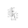 Смеситель для ванны и душа Hansgrohe Logis (71405000)