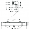 Смеситель для душа Hansgrohe Ecostat Comfort