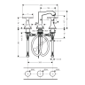 Смеситель для раковины Hansgrohe Metropol Classic (31306000)