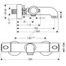 Смеситель для ванны и душа Hansgrohe Ecostat 1001 SL