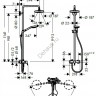 Душевая стойка Hansgrohe Croma Select S 27255400