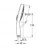 Душевая лейка Grohe Power&Soul Cosmopolitan 130 (27664000)